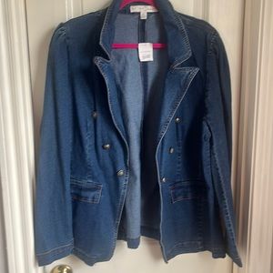 NWT XL denim jacket with buttons